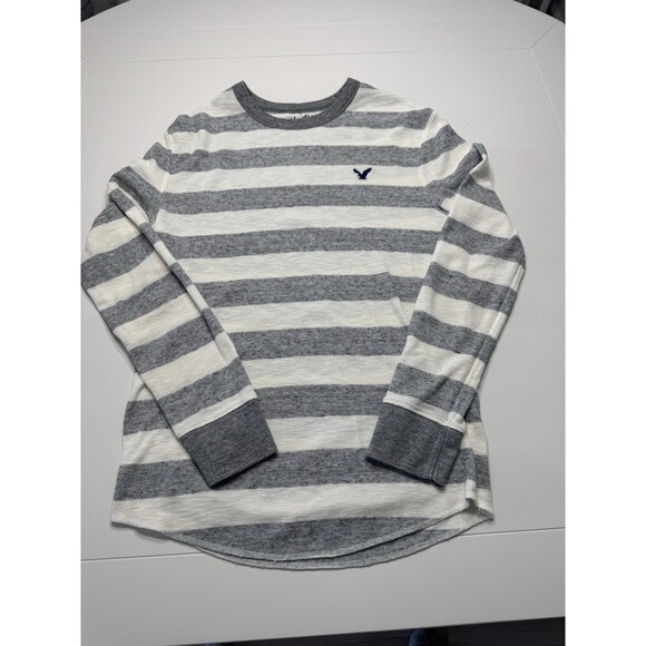American Eagle Outfitters Other - American Eagle Heritage Thermal Striped Long Sleeve Shirt Size Mens Medium US